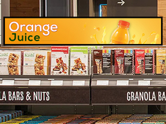 ВЕТО Внутренняя реклама Медиа-плеер Стрип Ультра Широкая полка Экран Стретч Бар ЖК-дисплей