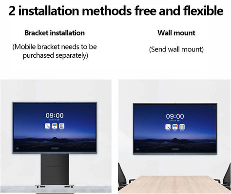 65 75 86-дюймовый интерактивный плоский дисплей