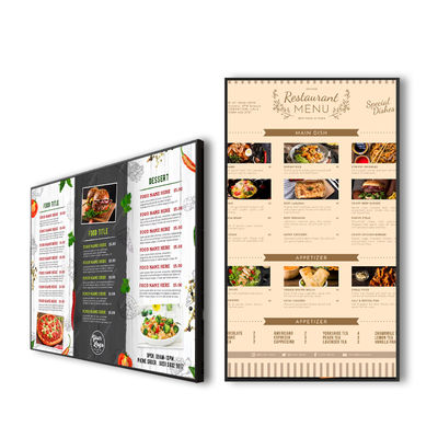 Качество Настенные ЖК-рекламные дисплеи VETO Digital Menu Boards с Android Digital Signage FHD для ресторанов и розничных магазинов завод