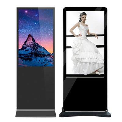 VETO 43 50 55 дюймовый 4K LCD Реклама Вертикальный цифровой киоск Стоящий на полу Сенсорный экран цифровые вывески