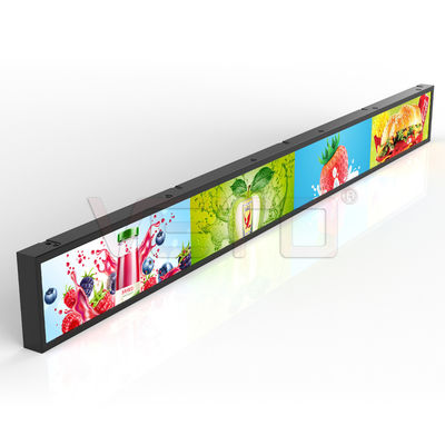 VETO Customisizd Size Indoor Digital Advertising Screen Shelf Edge stretched bar LCD display Для розничных магазинов